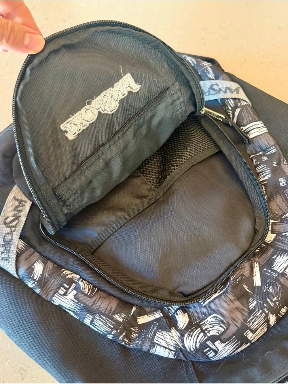 JanSport TUJO Backpack Abstract Brushstroke Print 15.6” Laptop School Travel